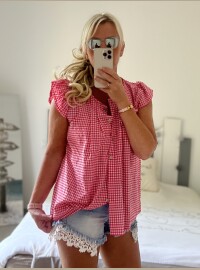 Tunique Vichy framboise