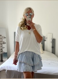 T-shirt star T40/44 blanc