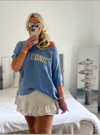 Top lin bleu jean T40/44