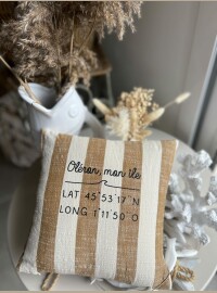Coussin Oleron taupe