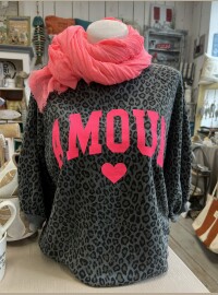 Sweat léopard amour