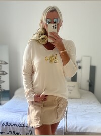 Pull fin homard crème