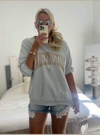 Sweat gris mademoiselle