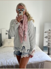Écharpe bandana rose