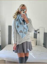 Écharpe bleue