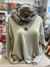 Pull ailes d’anges dos beige