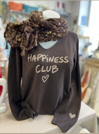 Pull Happiness club chocolat