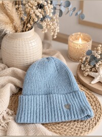 Bonnet cœur brodé