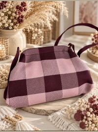 Sac prune et rose